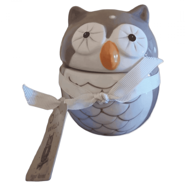Figura de cerámica Gris con vela