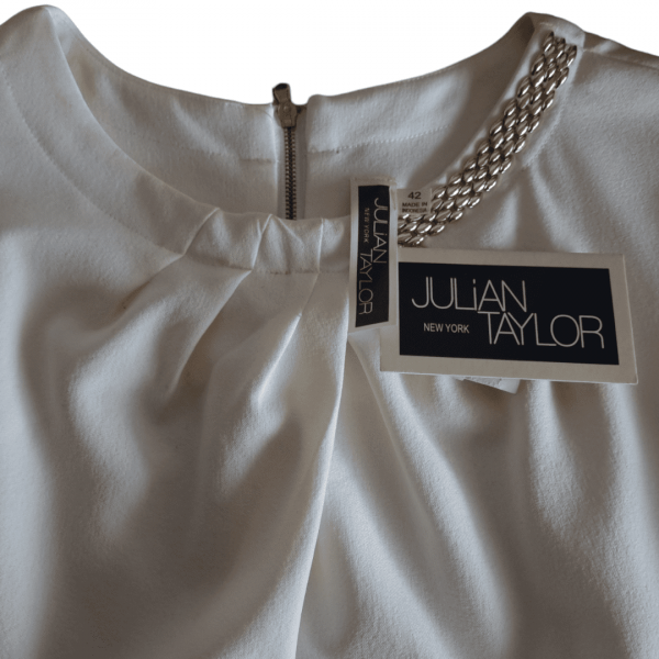 Vestido en crepe de seda Julián Taylor - Imagen 3