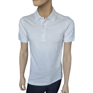 Polo Blanco manga corta