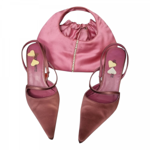 Conjunto Zapatos y Bolso Rosa Palo
