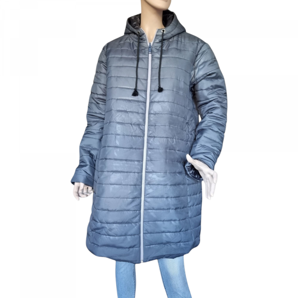 Abrigo Acolchado con Capucha Unisex