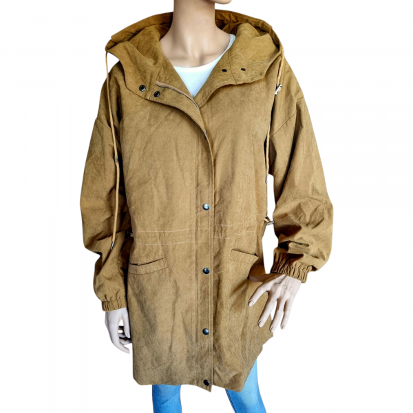 Parka con capucha de mujer