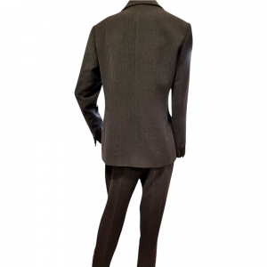 Traje Pantalón Gris Espiga Mercedes Fuentes