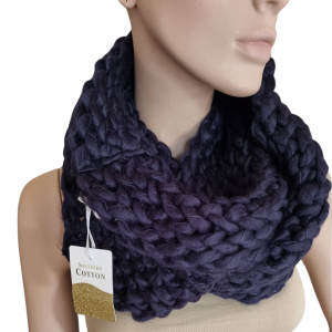 Cuello tejido de lana