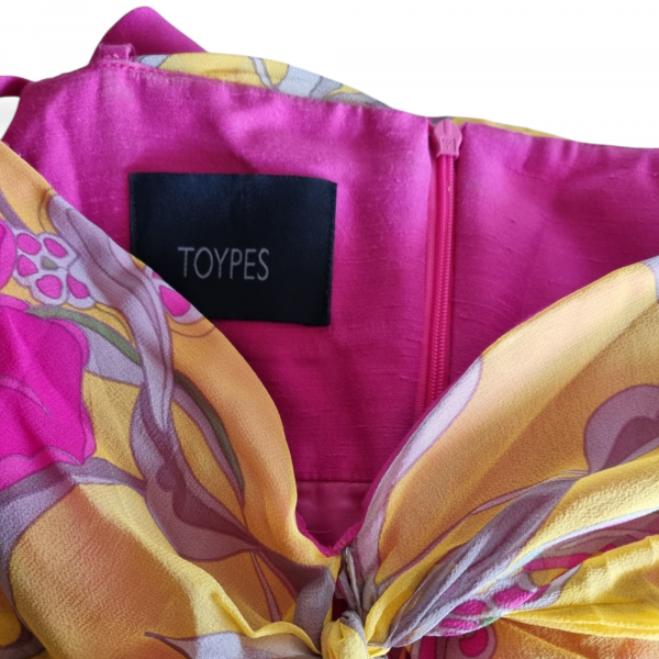 Vestido Fiesta Lazo Floral Toypes - Imagen 4