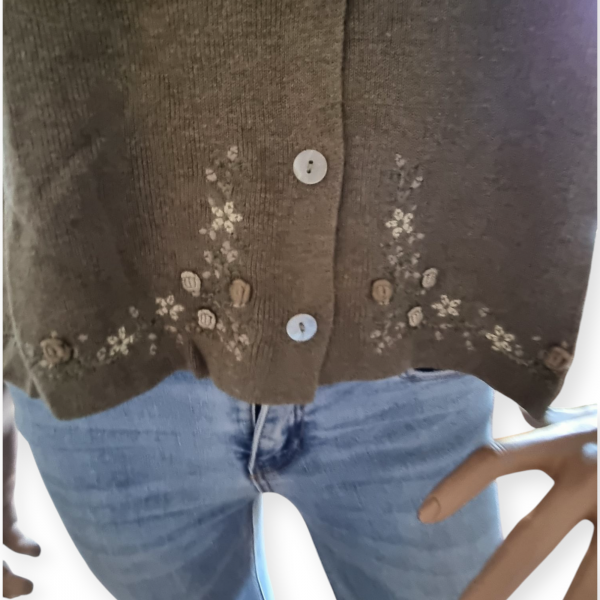Chaqueta de Punto Verde Montoto - Imagen 3