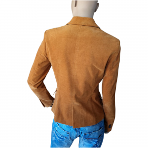 Blazer Camel Antelina de Mujer