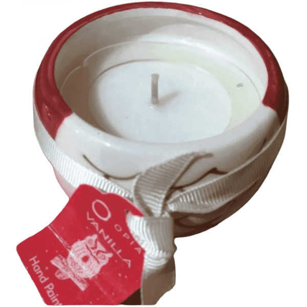 Figura de cerámica Roja con vela - Imagen 4