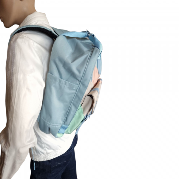 Mochila de Poliéster Unisex Azul Celeste - Imagen 3