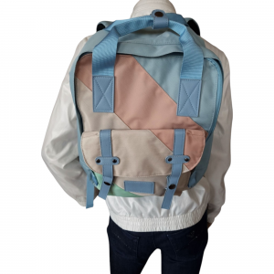Mochila de Poliéster Unisex Azul Celeste
