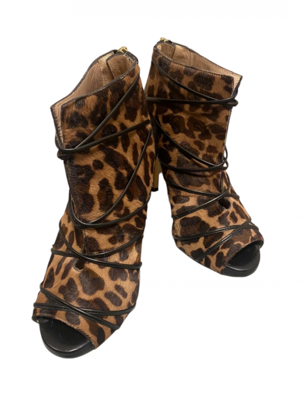 Botín de Piel Animal Print de Lodi